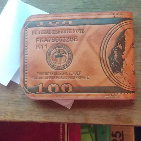 Awesome $100 Bill Leather Wallet Brand New In Original Packaging - Picture 5 of 6
